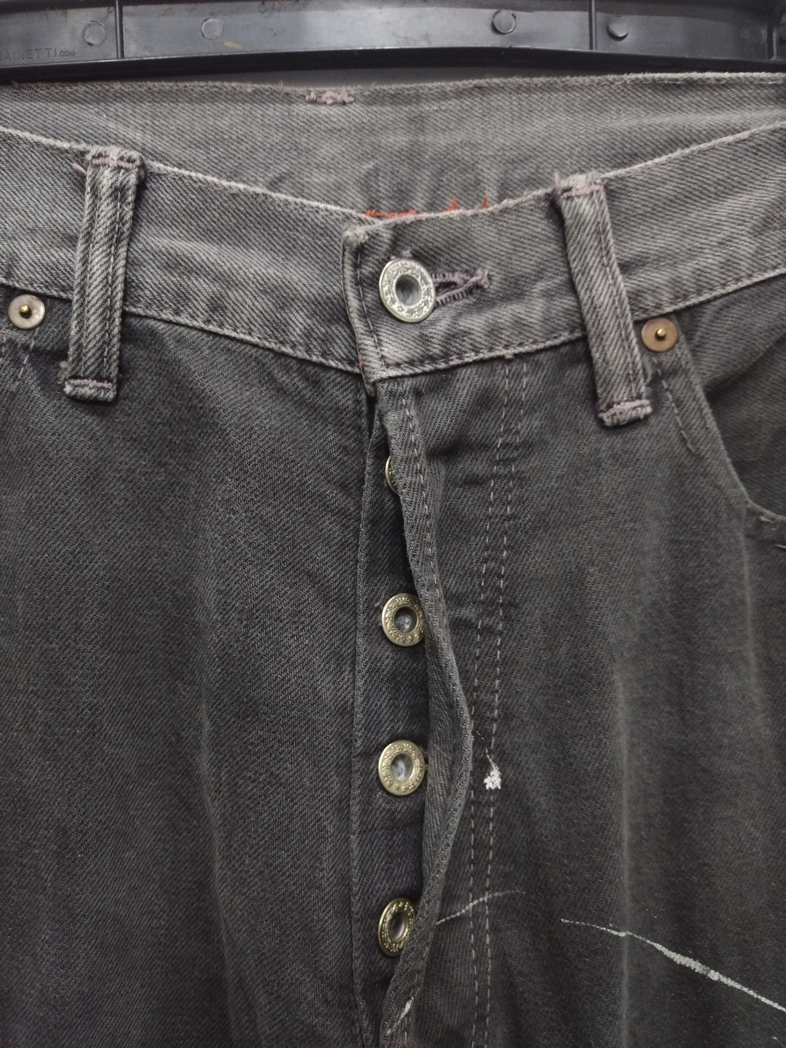 Indian Motorcycle INDIAN MOTORCYCLE DENIM HANDPAINTED SELVEDGE HIDDEN RIVET Size US 31 - 4 Thumbnail
