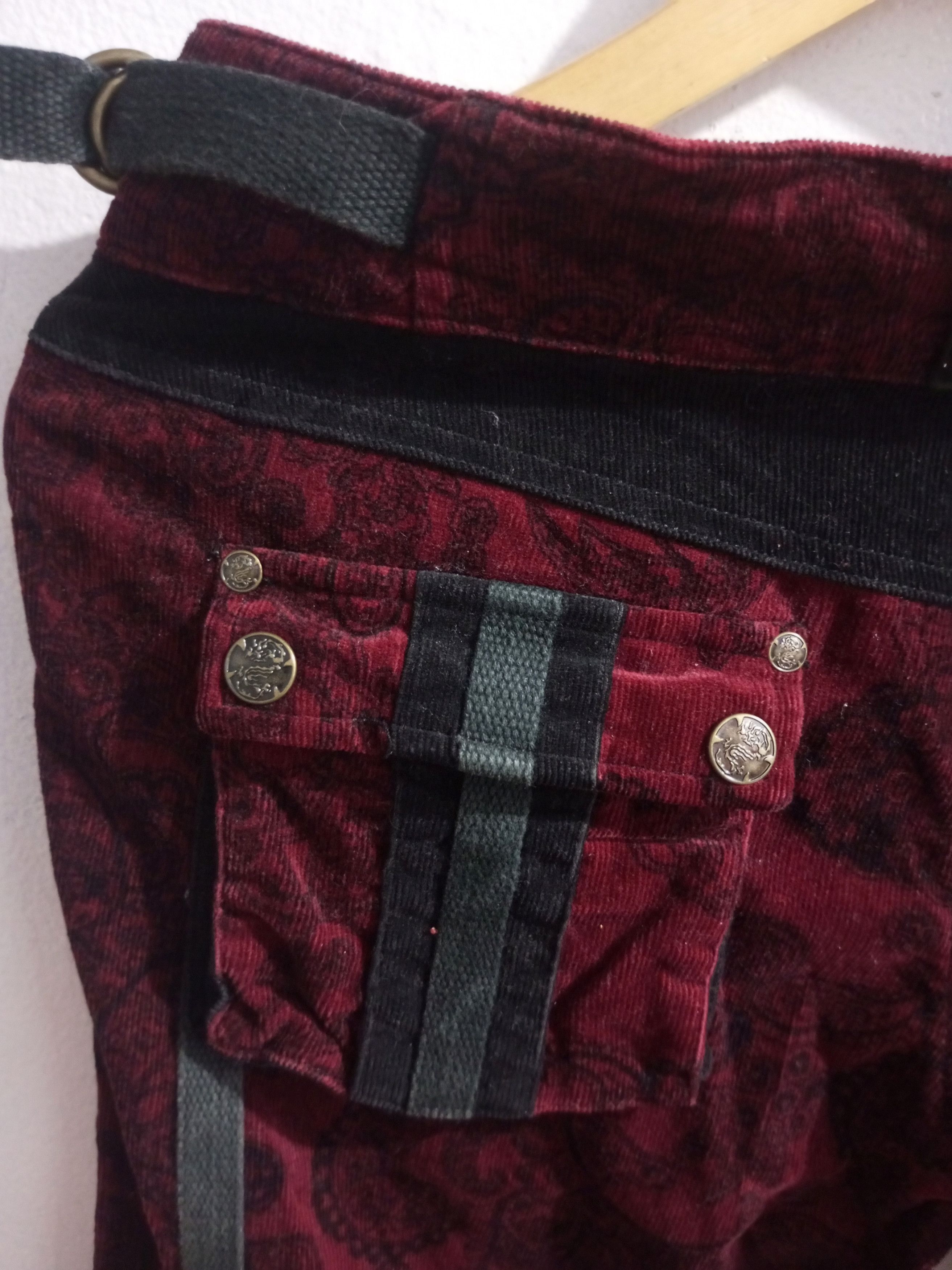 20471120 Vintage hikozoh ozz on bondage corduroy punk short Size US 29 - 7 Thumbnail