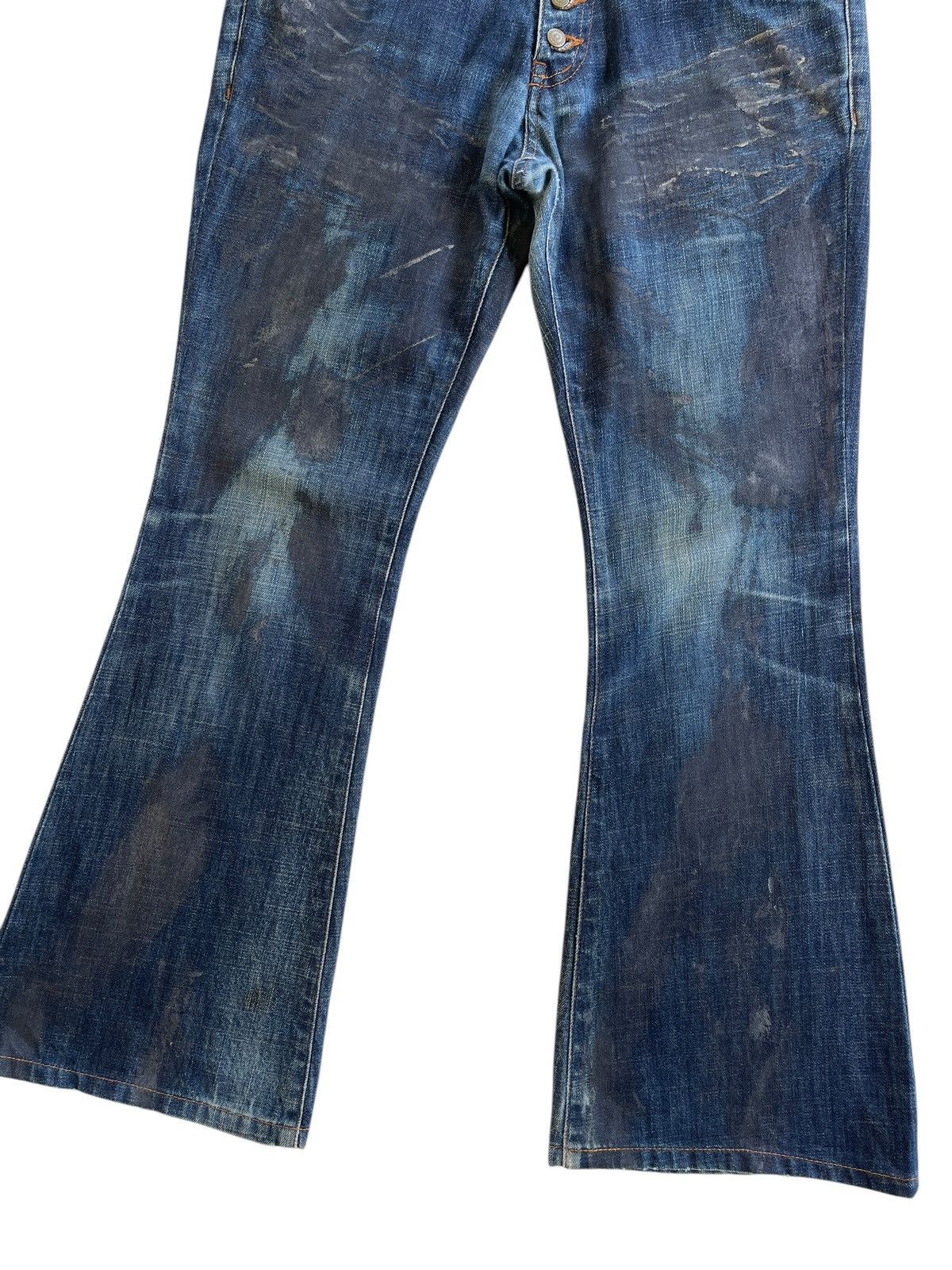 Tornado Mart Tornado Mart Flare Waxed Jeans Size US 33 - 7 Thumbnail