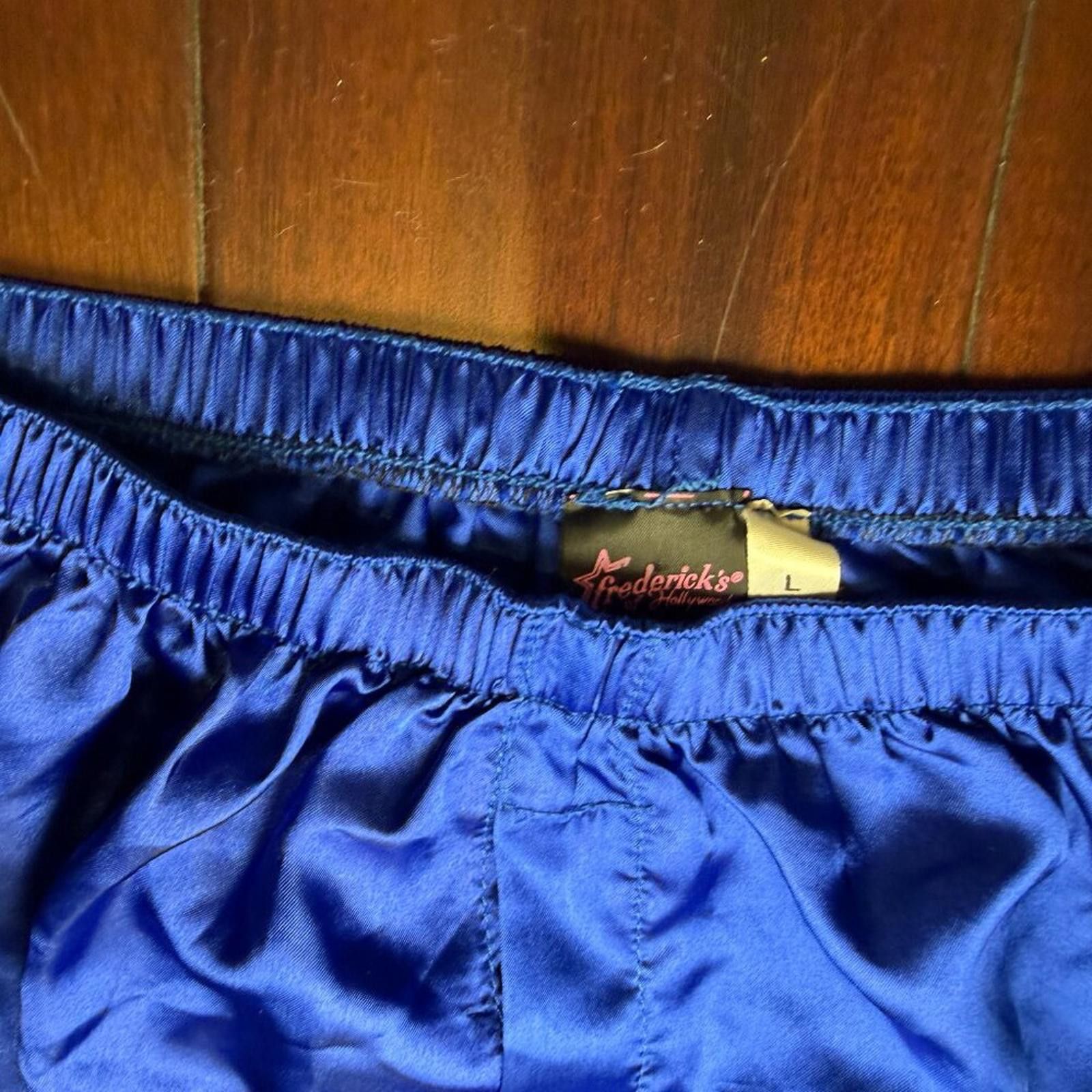Other Fredericks of Hollywood Men Silky Boxer Shorts Blue Size Size ONE SIZE - 5 Thumbnail