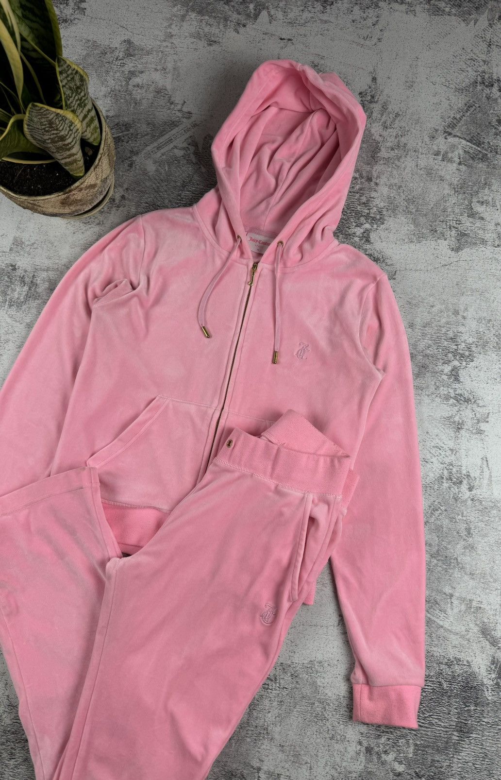 Juicy Couture × Vintage Juicy Couture Velour Sport Track Suit Sweatpants Zip Hoodie Size M / US 6-8 / IT 42-44 - 5 Thumbnail