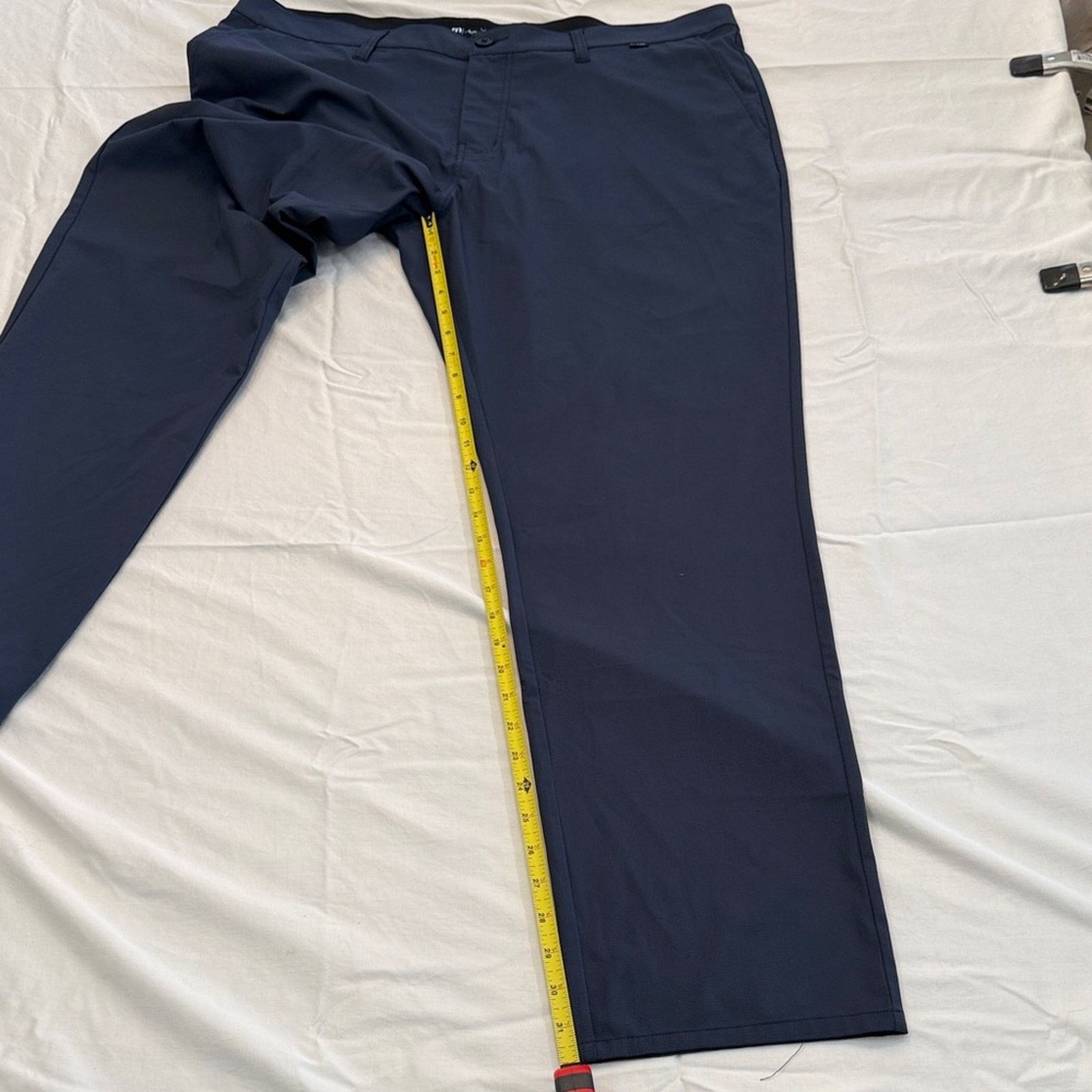 TravisMathew Travis Mathew - Men's Navy Blue Pants - 40/32 EUC Size US 40 / EU 56 - 2 Thumbnail