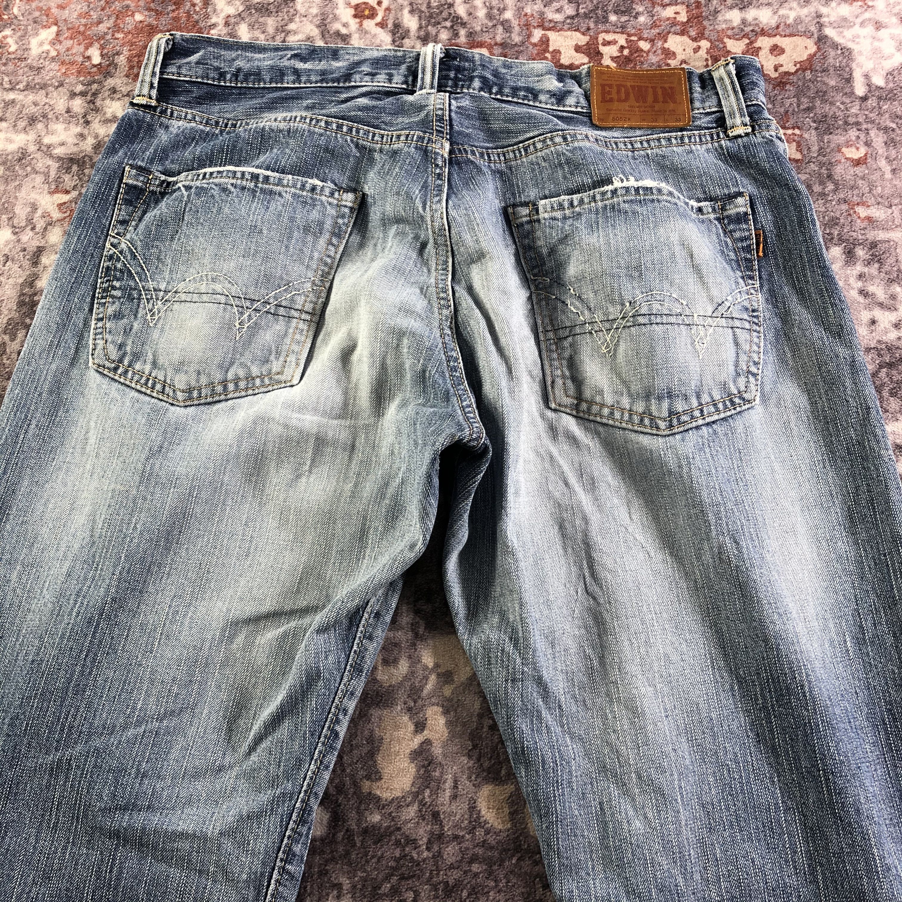 Edwin Vintage Blue Wash Edwin 505 Selvedge Jeans-JM3695 Size US 36 / EU 52 - 4 Thumbnail