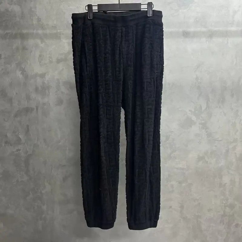 Fendi Fendi Black Cotton Casual Pants for Men 0089 Size US 44 / EU 60 - 1 Thumbnail