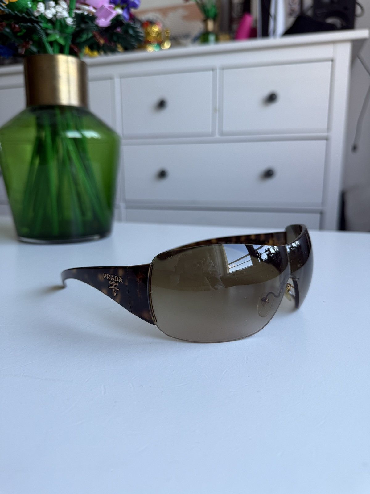 Vintage Oversized Sunglasses Prada Vintage Y2k Prada Oversized