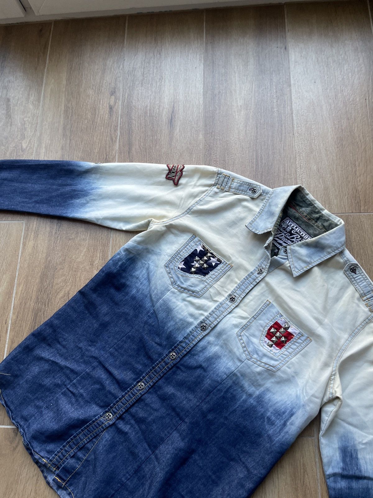 Affliction Vintage Affliction Shirt USA Flag Avant Garde Japanese Y2K Size US S / EU 44-46 / 1 - 6 Thumbnail