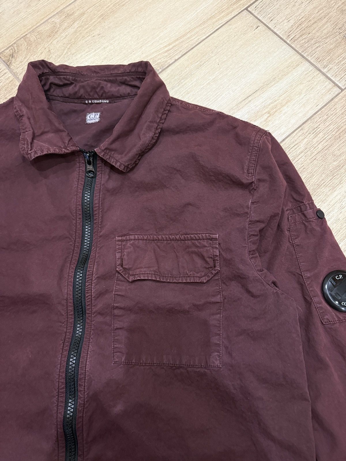C.P. Company Burgundy vintage Overshirt C.P. COMPANY red wine luxury Size US S / EU 44-46 / 1 - 4 Thumbnail