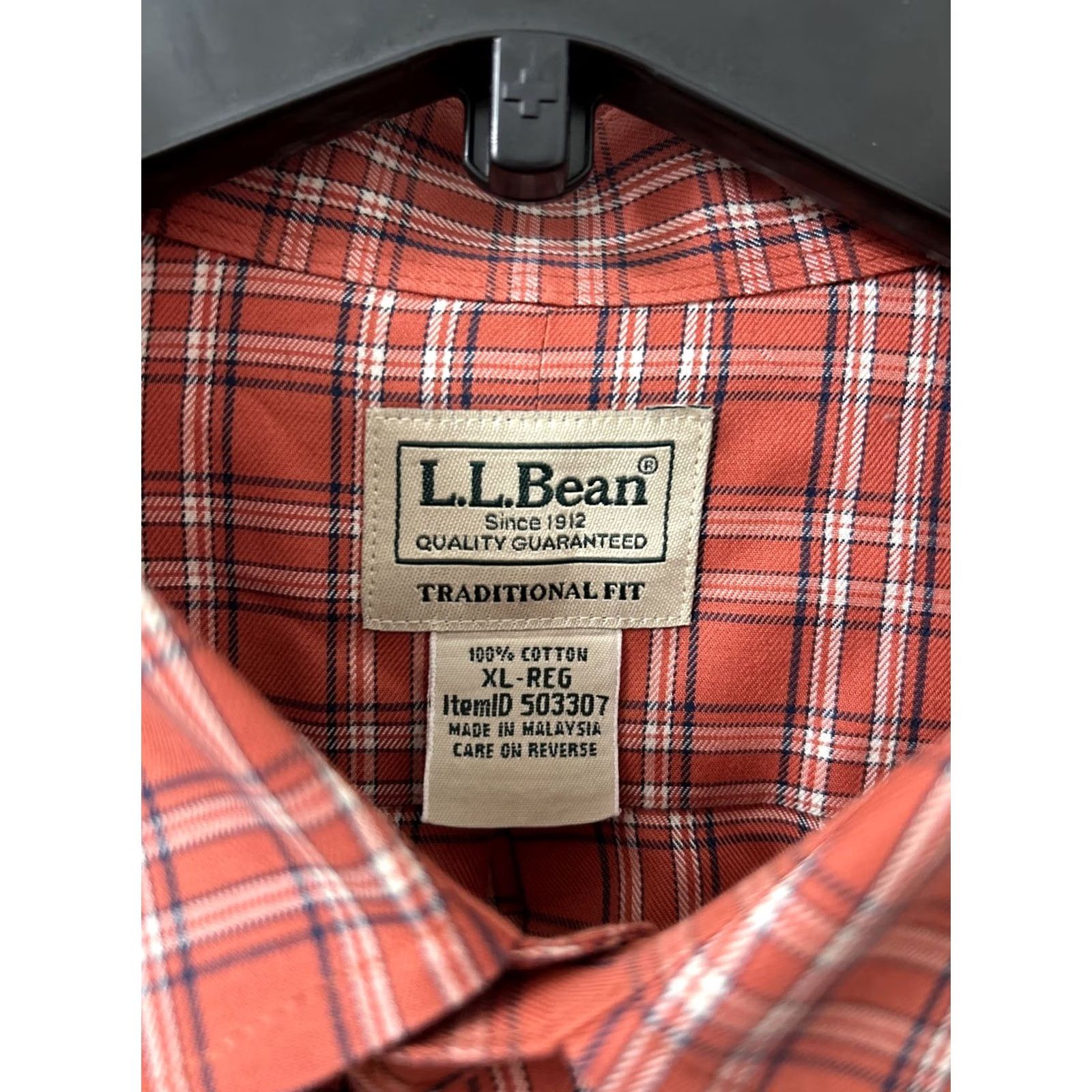 Vintage VINTAGE LL Bean Shirt Mens XL Red Plaid Kennebunk Sport Traditional Button Down 503307 Size US XL / EU 56 / 4 - 6 Thumbnail