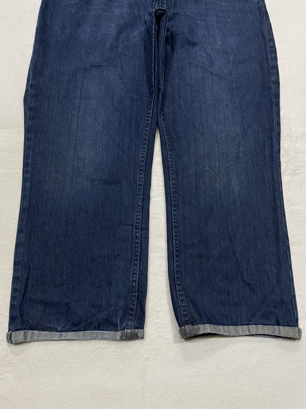 Calvin Klein Vintage Calvin Klein Distressed Slim Straight Cut Dark Jeans Size US 37 - 3 Thumbnail