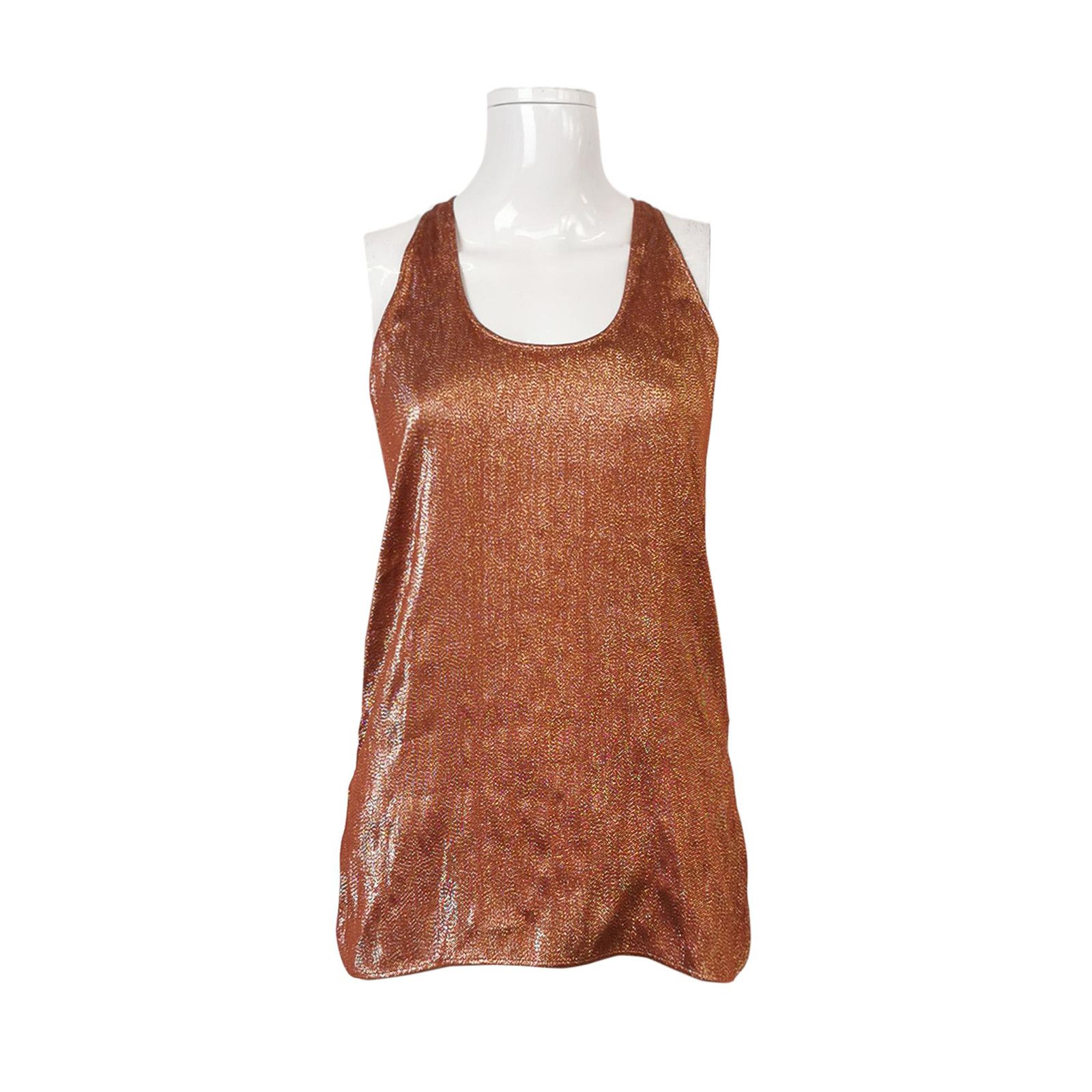 Gucci Gucci Metallic Shimmer Tank Top Size 38 Size XS / US 0-2 / IT 36-38 - 1 Thumbnail