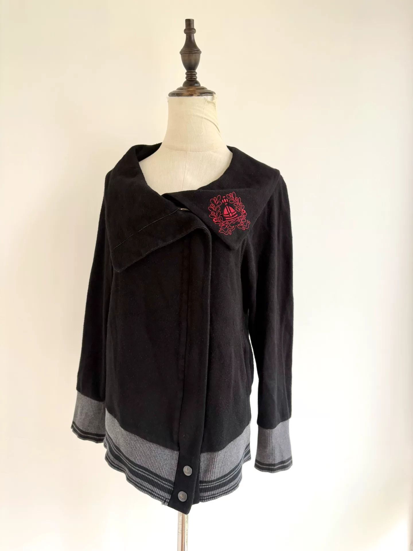 Vivienne Westwood vivienne westwood black gray sweatshirt jacket Size M / US 6-8 / IT 42-44 - 1 Thumbnail