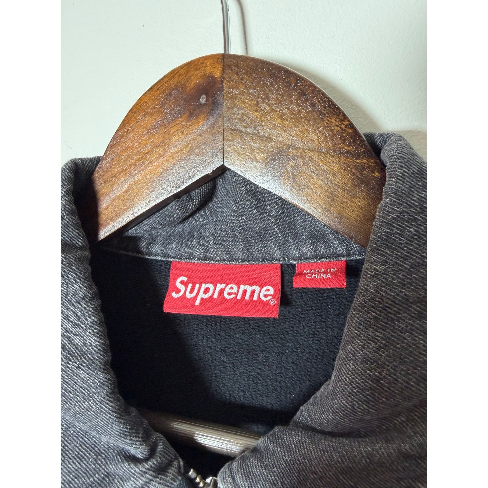 Supreme Supreme denim collar half zip sweatshirt Size US M / EU 48-50 / 2 - 3 Thumbnail