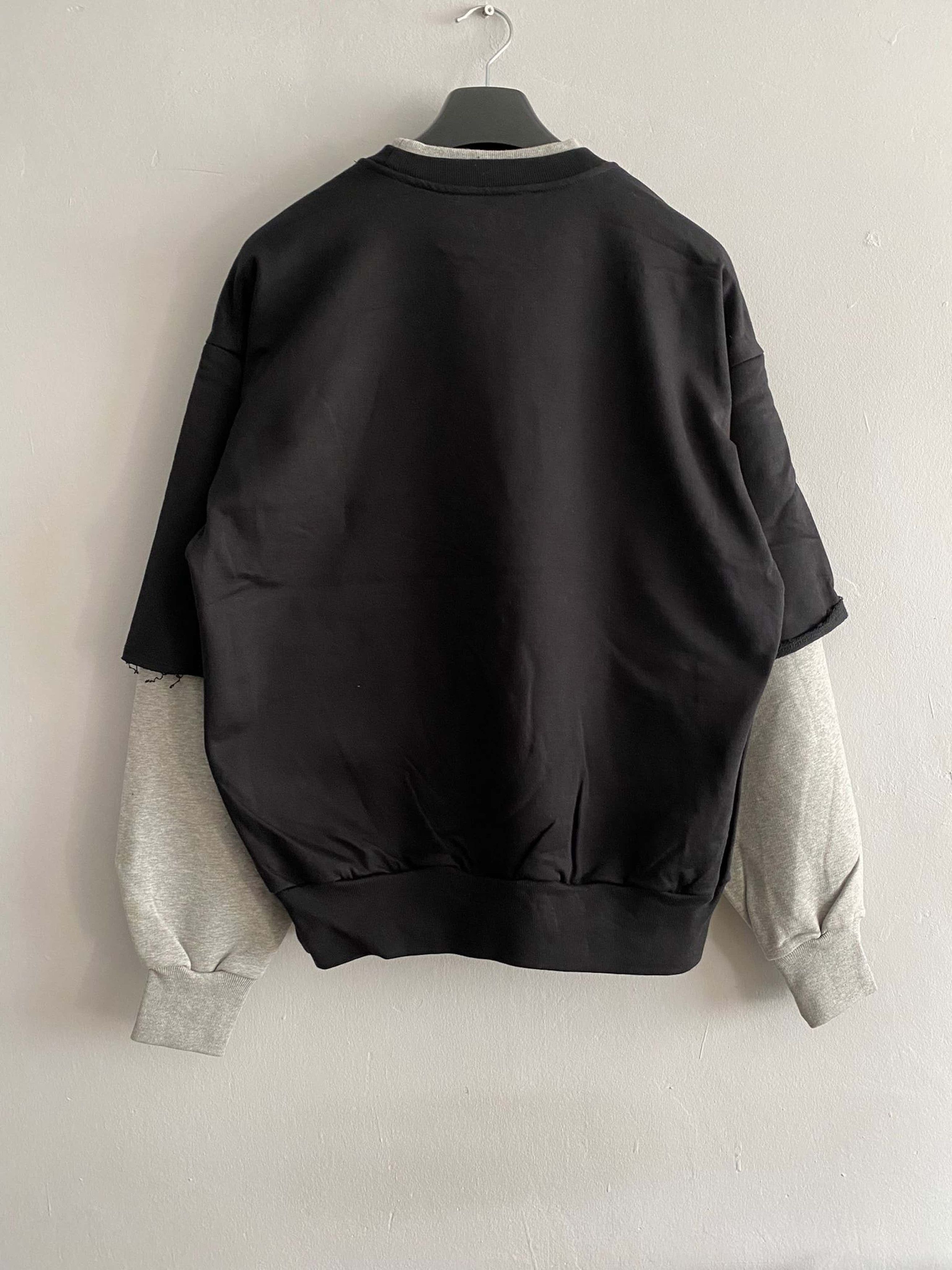 Gosha Rubchinskiy Gosha Rubchinskiy Double Sleeve Flag Patch Black Sweatshirt Size US S / EU 44-46 / 1 - 4 Thumbnail