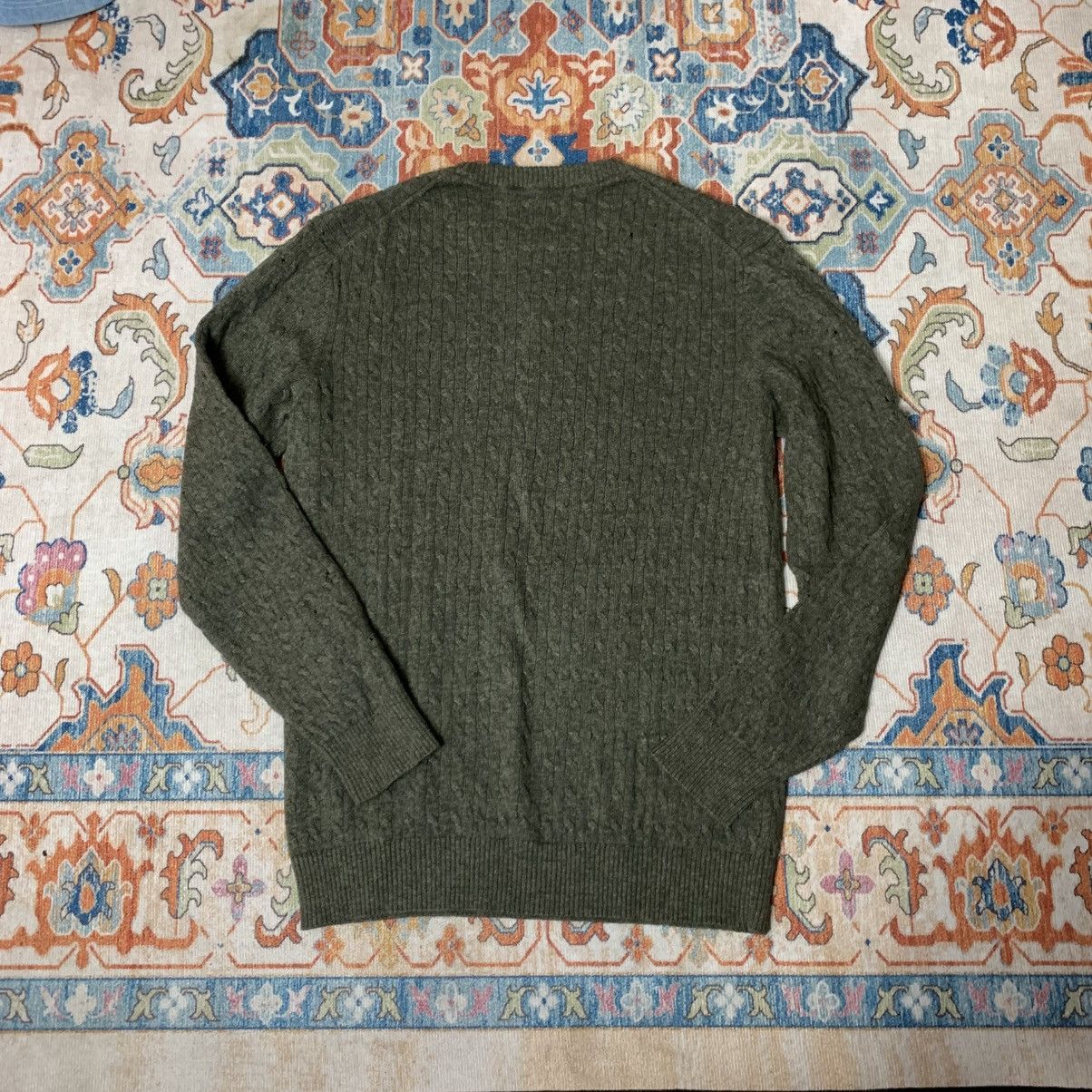 Japanese Brand crazy Distressed Cashmere Blend Cable Knit Size US L / EU 52-54 / 3 - 9 Thumbnail