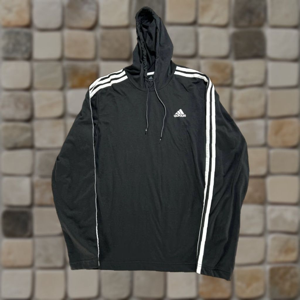 Adidas Adidas Sweatshirt Mens Small Black 3 Striped Primegreen Hooded Aeroready Logo Pullover Size US S / EU 44-46 / 1 - 1 Thumbnail