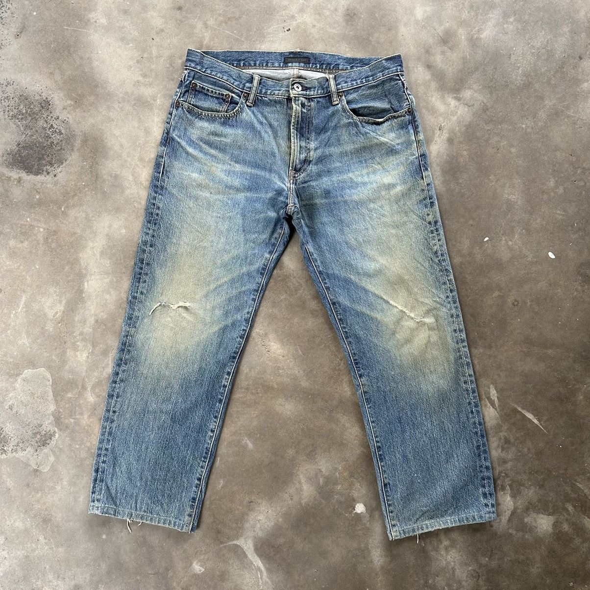 Japanese Brand Vintage Japanese Raw Faded Denim Jean Made In Japan Size 36 Size US 36 / EU 52 - 1 Thumbnail