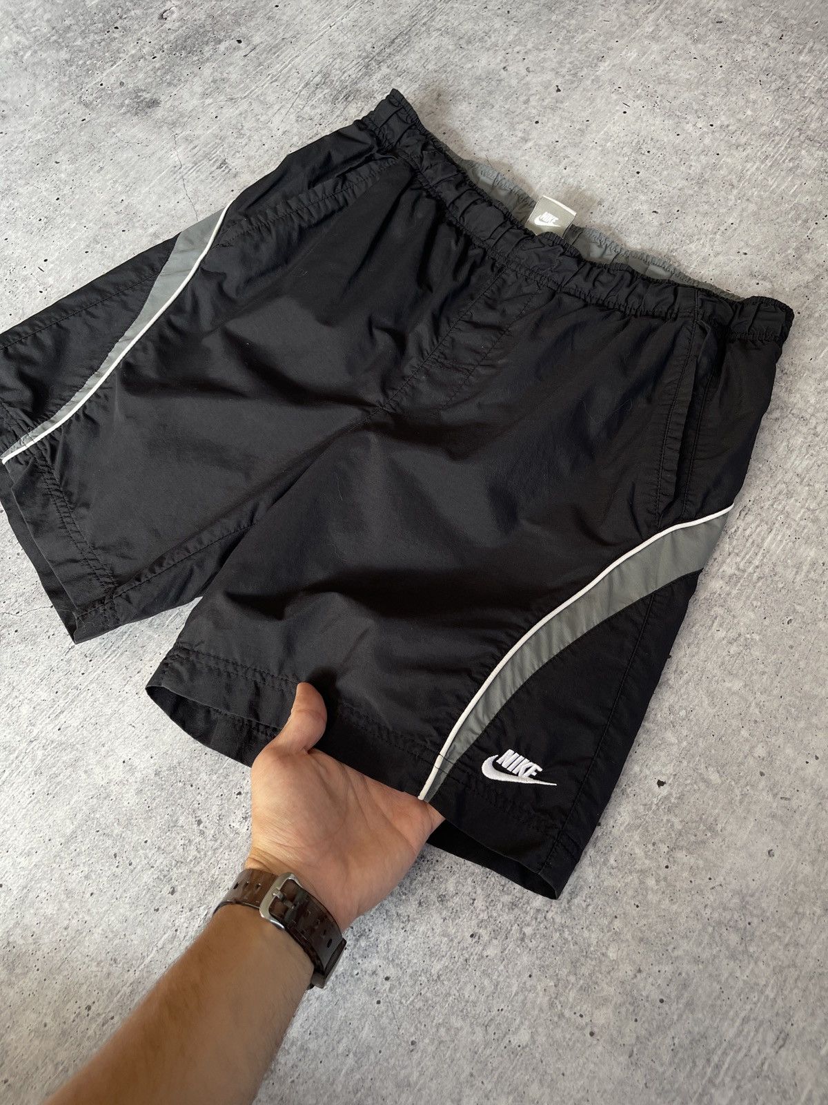 Nike × Vintage Vintage Nike Sports Shorts Size M Y2K Black and grey Size US 32 / EU 48 - 3 Thumbnail