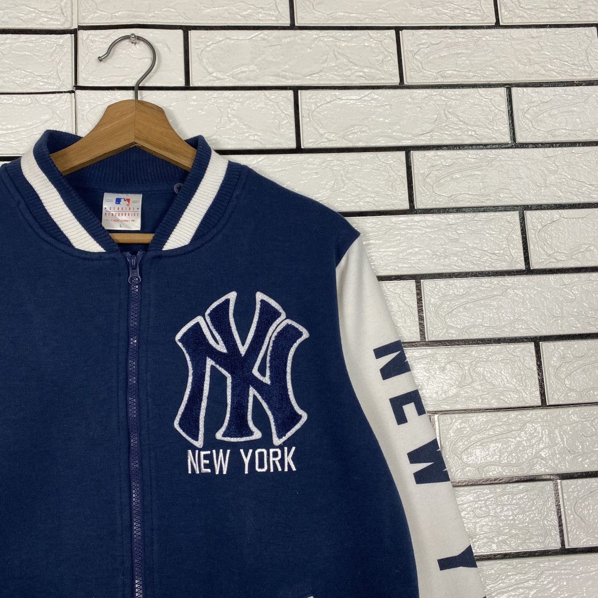 MLB 📌Vintage Bomber Jacket MLB New York NY Yankees Big Logo Size US L / EU 52-54 / 3 - 7 Thumbnail
