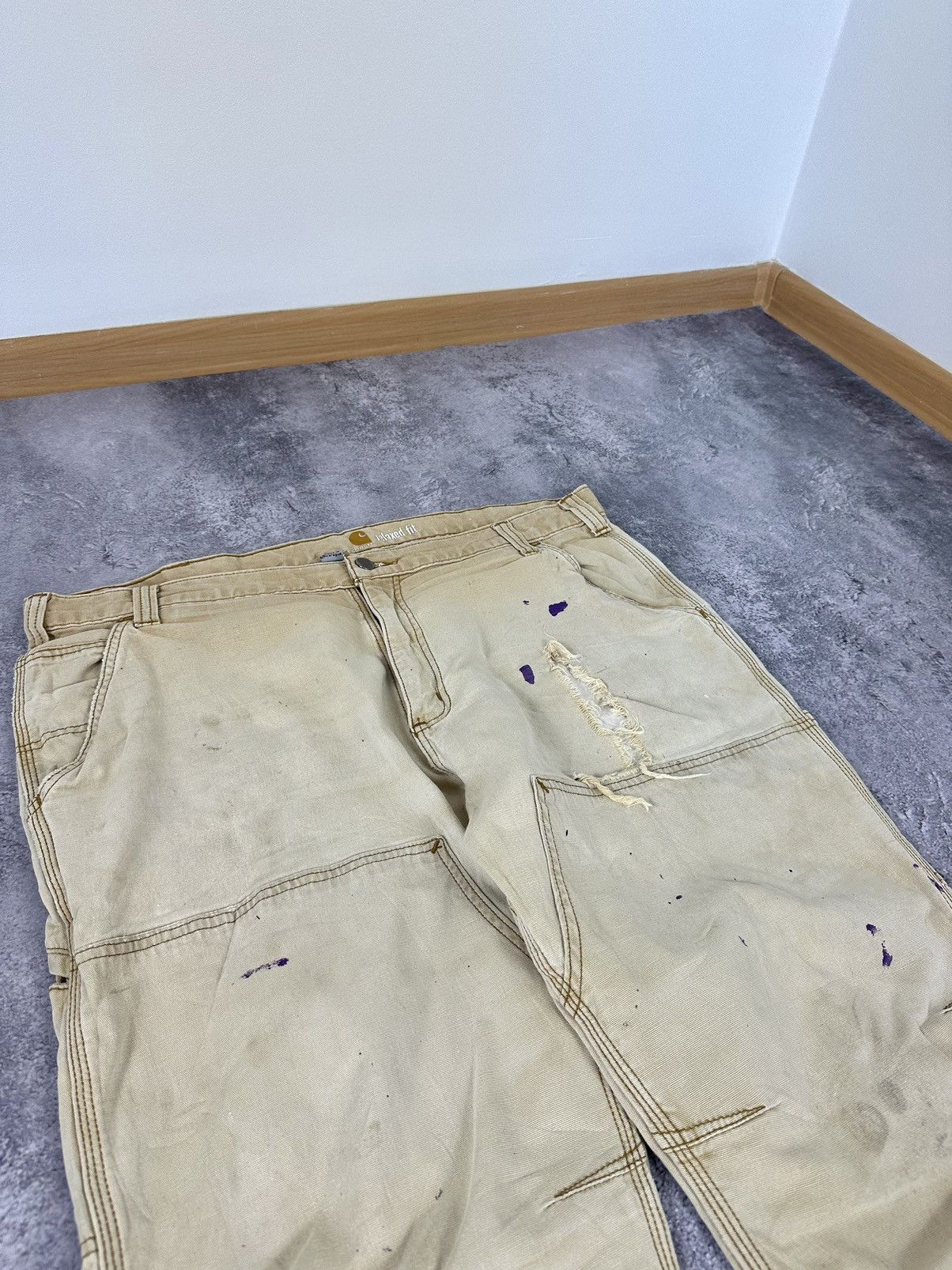 Carhartt Vintage Carhartt Double Knee Cargo Distressed USA Work Pants Size US 40 / EU 56 - 6 Thumbnail