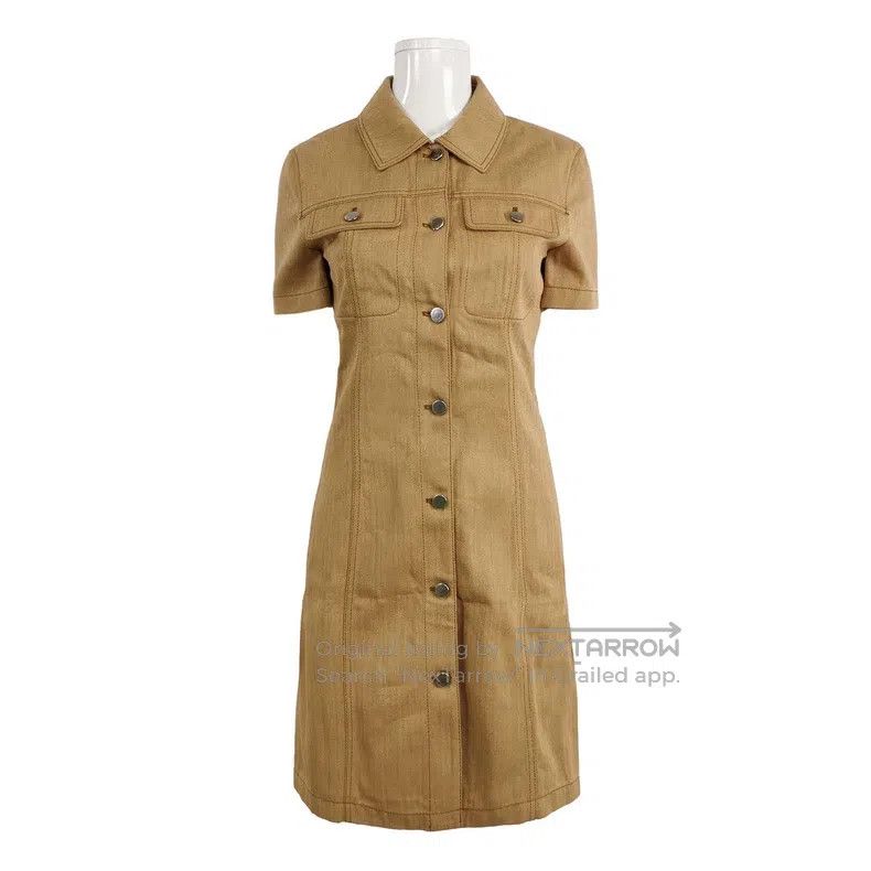 Hermes Hermes Khaki dress Size XS / US 0-2 / IT 36-38 - 1 Thumbnail