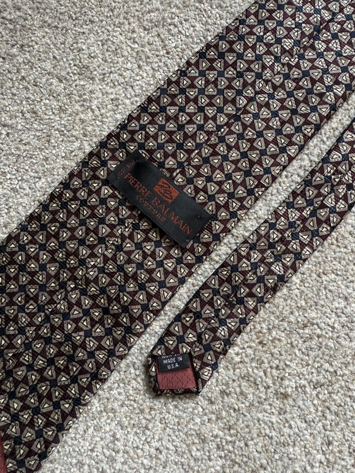 Pierre Balmain Pierre Balmain Couture Silk Necktie Size ONE SIZE - 1 Thumbnail