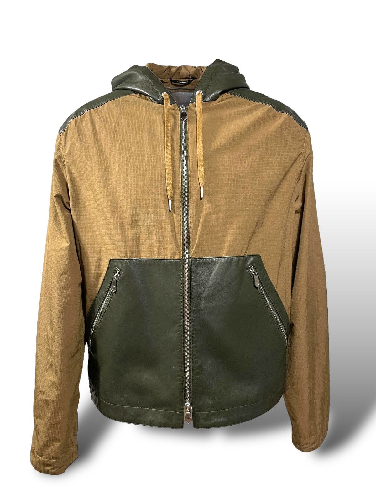Hermes Leather K-way Jacket