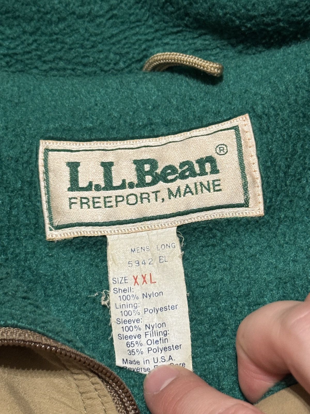 L.L. Bean LL Bean Vintage Warm Up Jacket XXL Earth Tone 29x28 Jacket Size US XXL / EU 58 / 5 - 3 Thumbnail