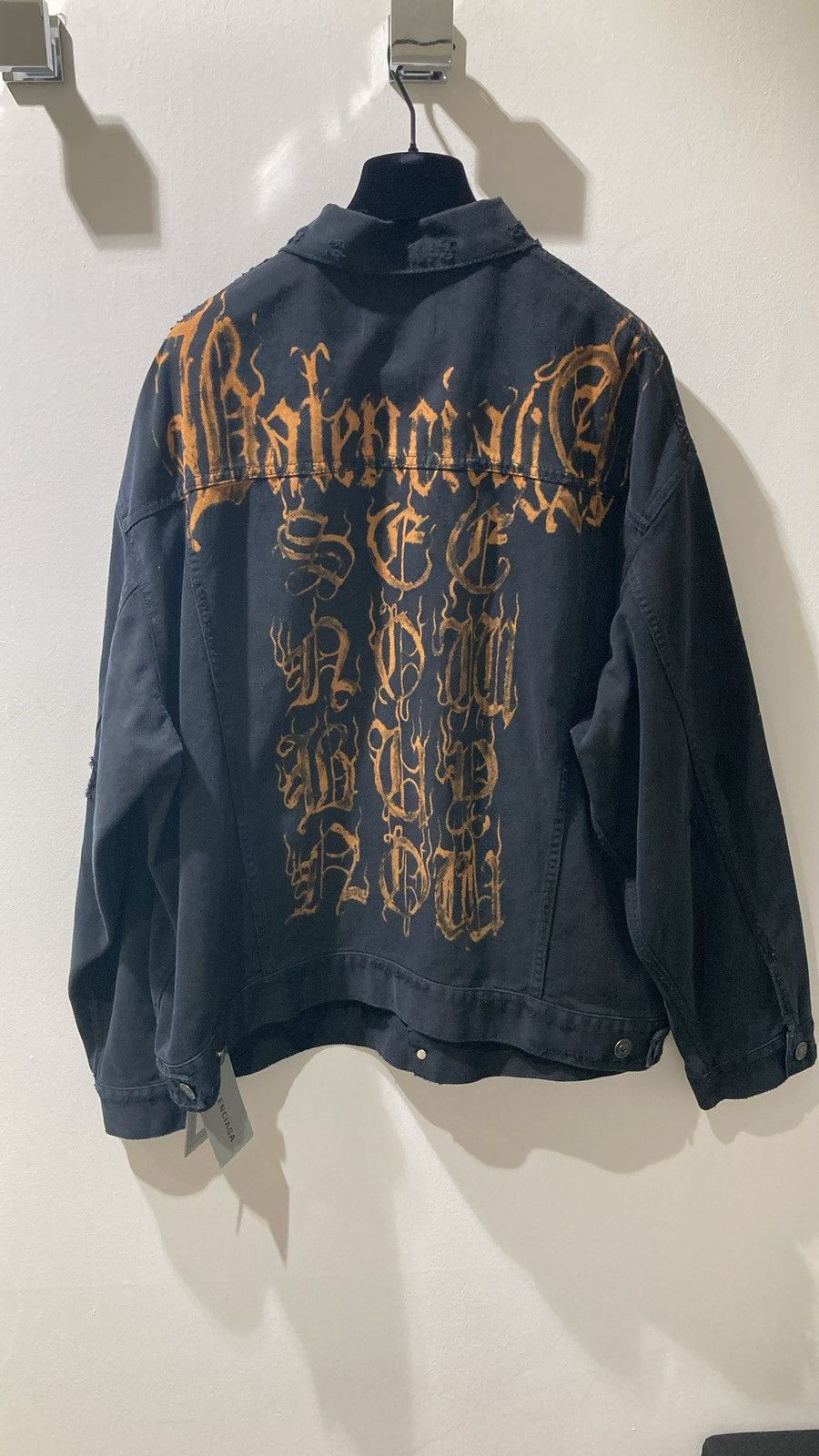 Balenciaga “See Now Buy Now” Black Denim Jacket Size US M / EU 48-50 / 2 - 1 Thumbnail