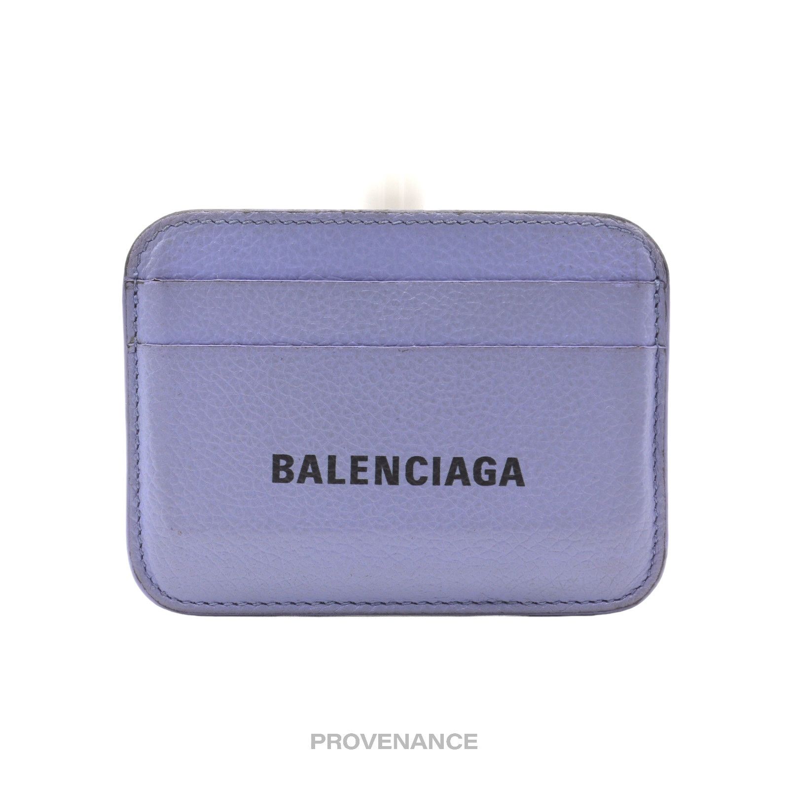 Balenciaga 🔴 Balenciaga Logo Card Holder Wallet - Powder Blue Leather Size ONE SIZE - 3 Thumbnail