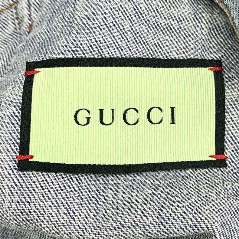 Gucci Gucci Blue Apple Logo Embroidered Cotton Lapel Single-brea Size XS / US 0-2 / IT 36-38 - 6 Thumbnail