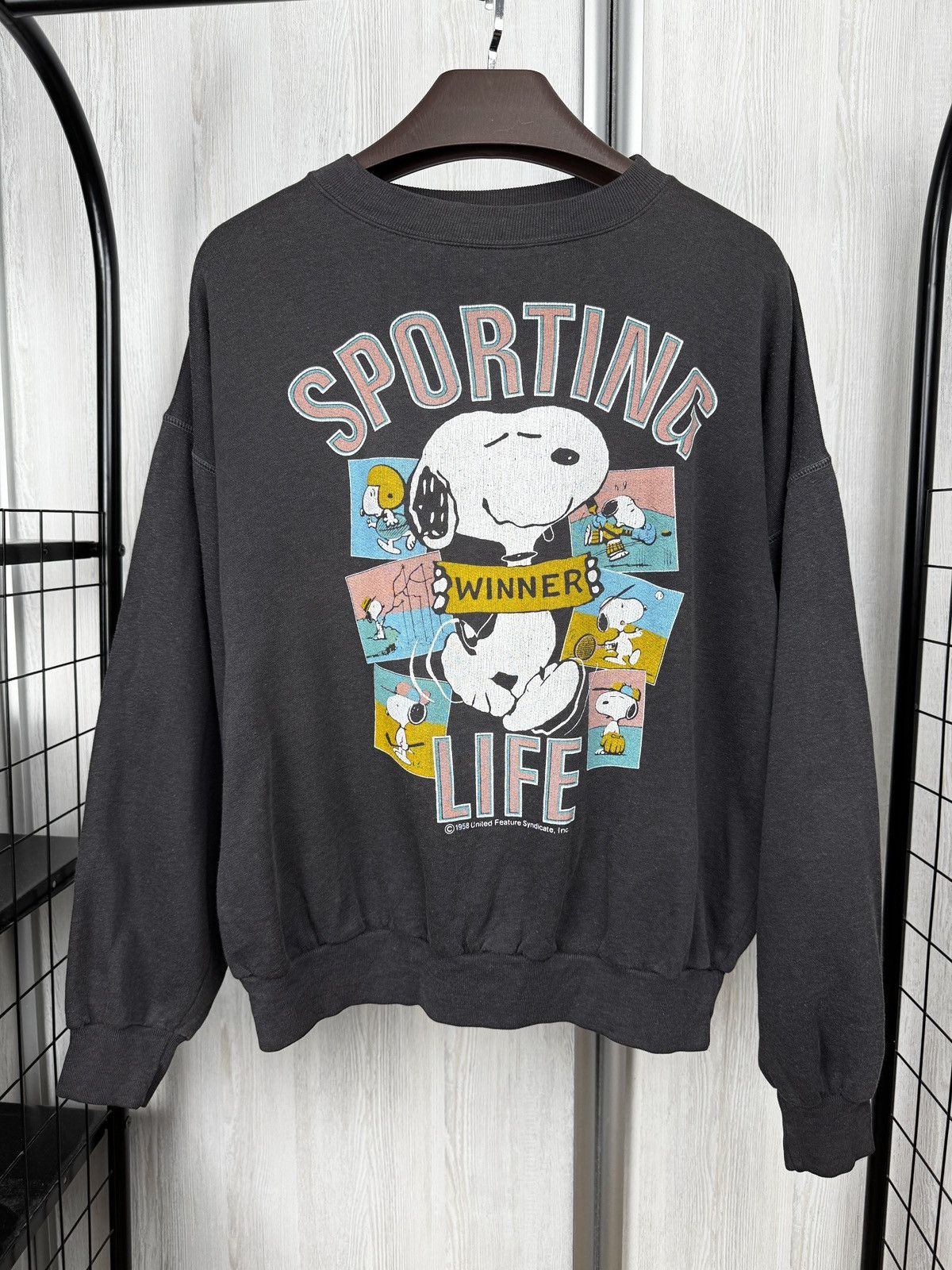 Vintage Snoopy Sportswear vintage 1958 SPORTING LIFE sweatshirt Size US XL / EU 56 / 4 - 2 Thumbnail