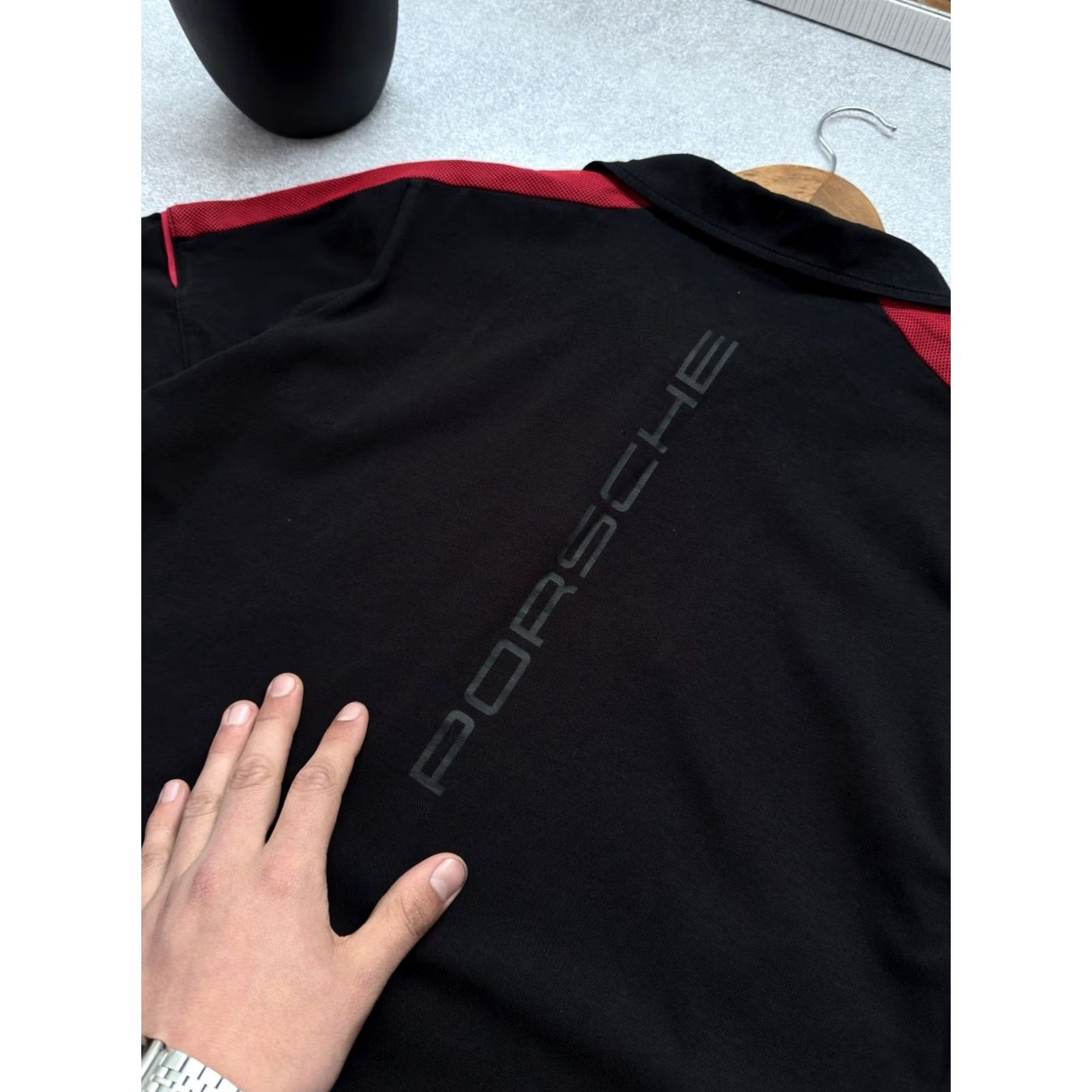 Vintage VINTAGE Porsche MotorSport Racing Big Logo Polo Black Shirt M Men Size US M / EU 48-50 / 2 - 5 Thumbnail
