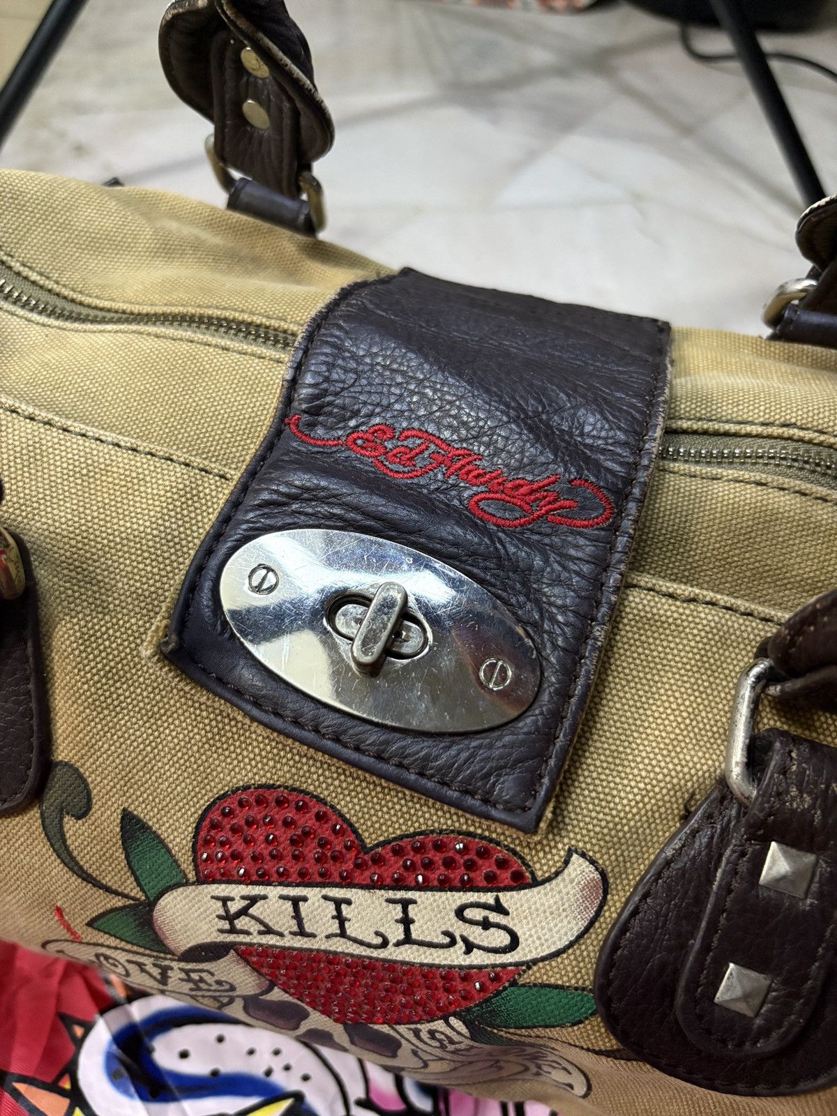 Ed Hardy Ed Hardy Love Kills Slowly Handbag Size ONE SIZE - 3 Thumbnail