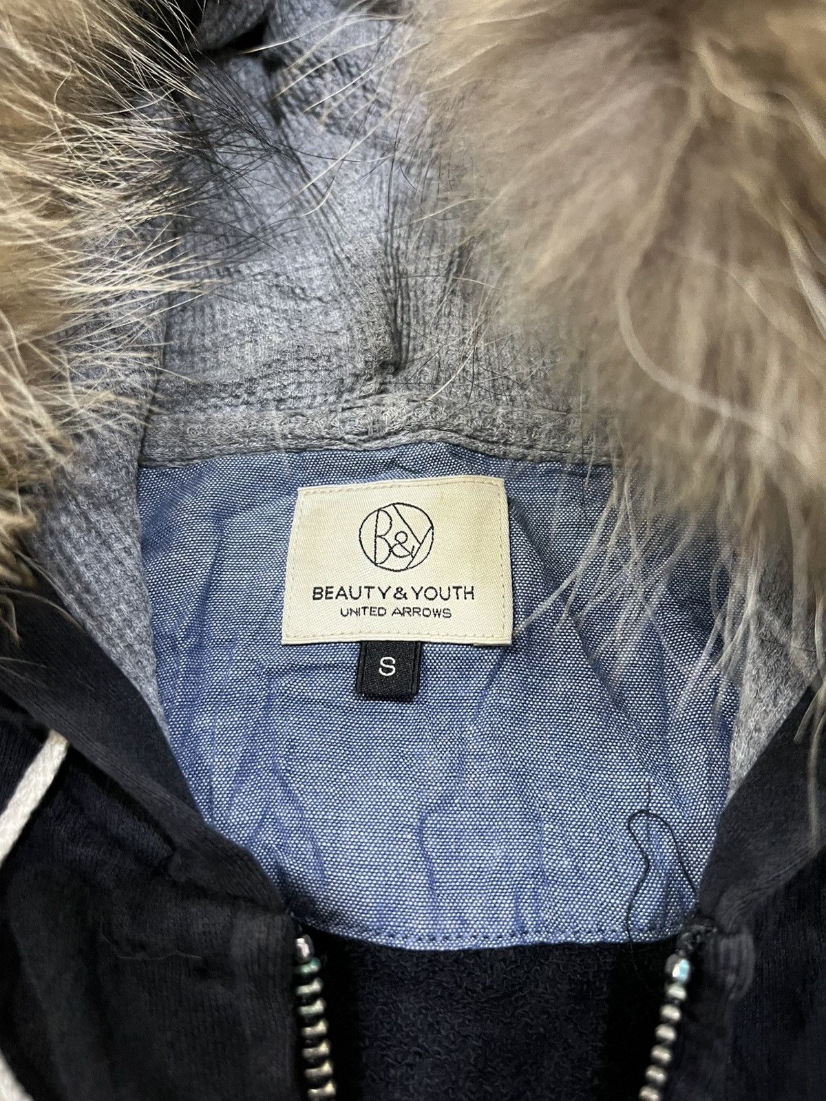 If Six Was Nine × Japanese Brand × Le Grande Bleu (L.G.B.) Beauty & youth fur hoodie ifsixwasnine Lgb styled Size US S / EU 44-46 / 1 - 4 Thumbnail
