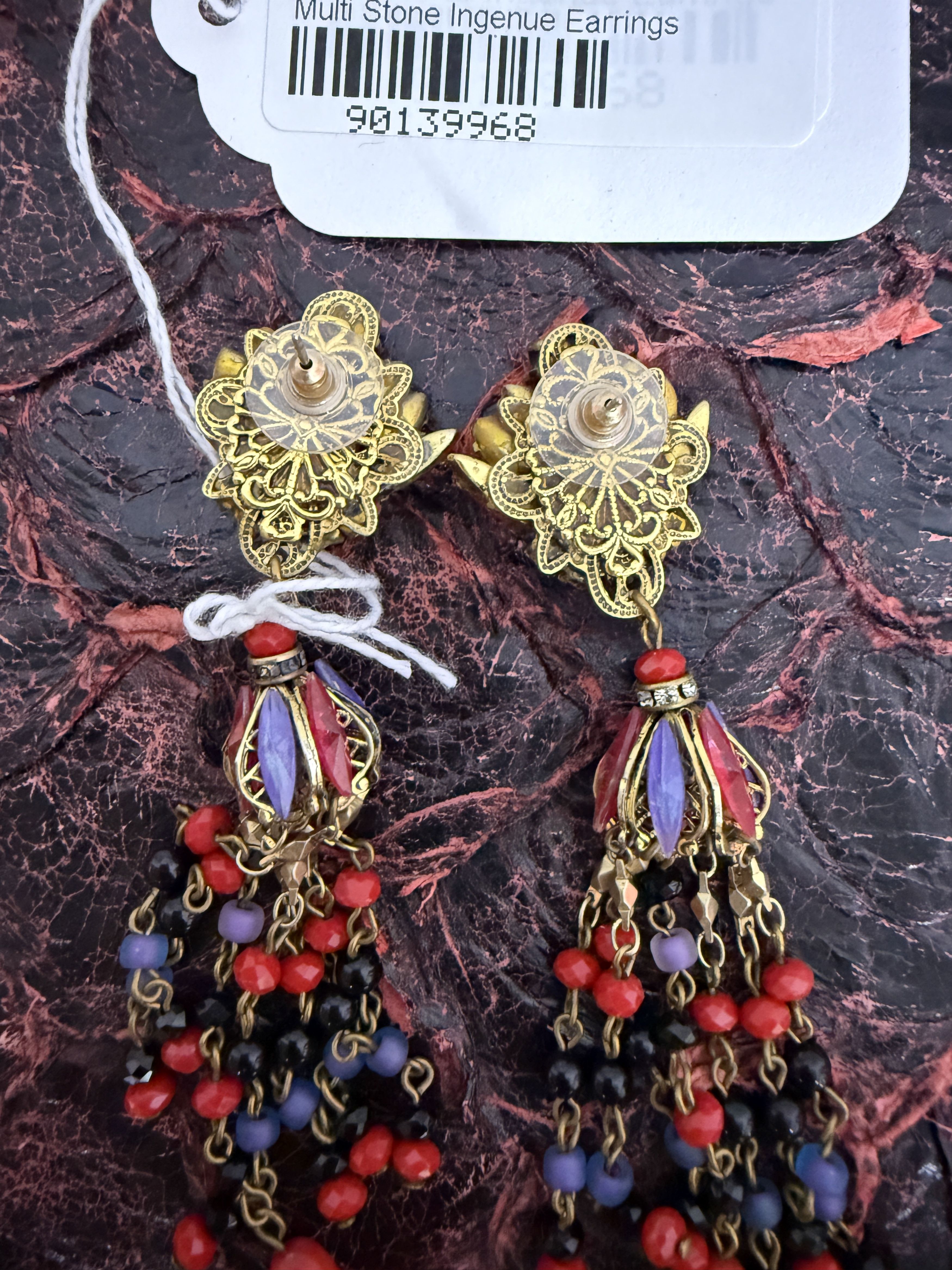 Other $430 Erickson Beamon Multi Stone Ingenue Earrings Size ONE SIZE - 3 Thumbnail