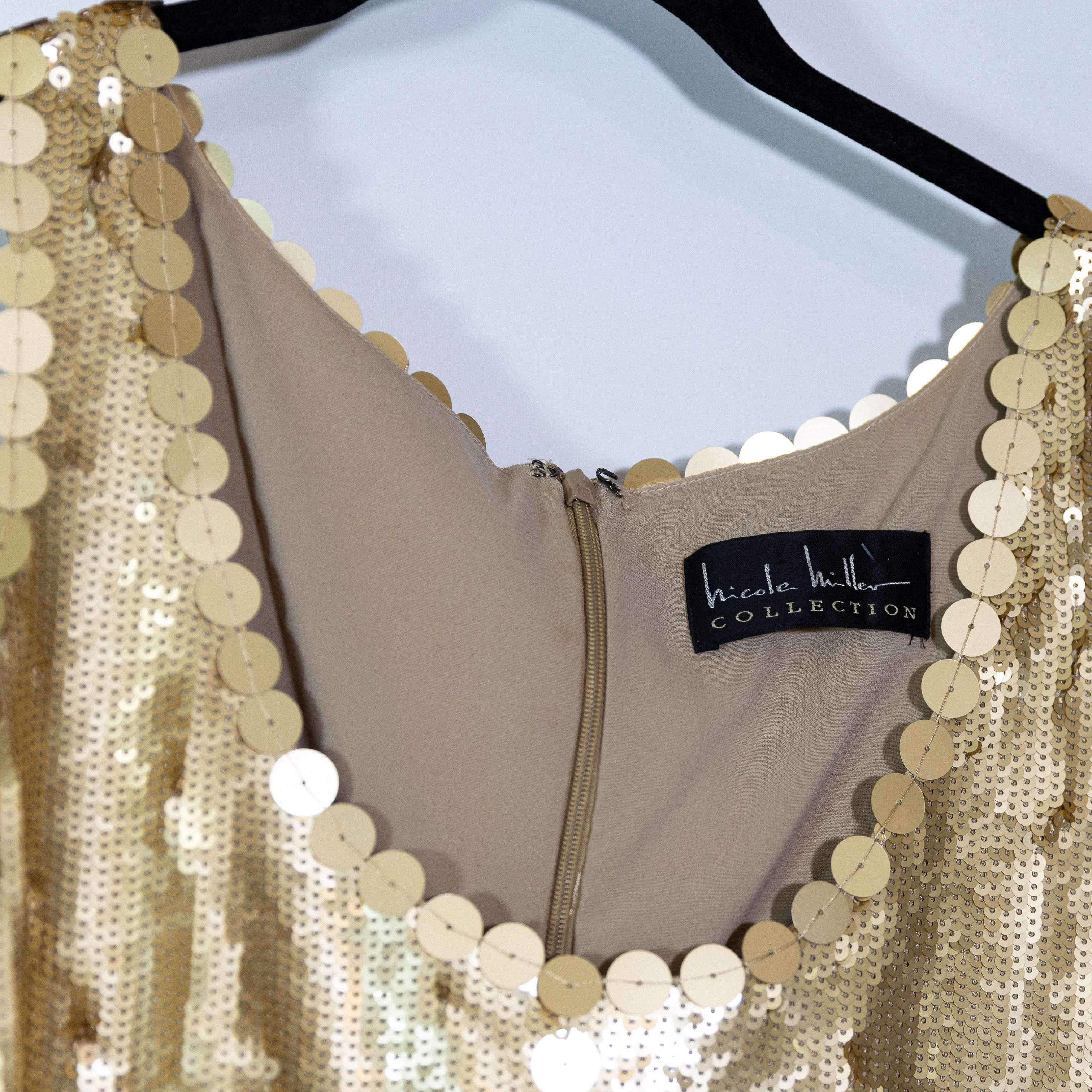 Nicole Miller Nicole Miller Collection Gold Sequin Size M / US 6-8 / IT 42-44 - 2 Thumbnail