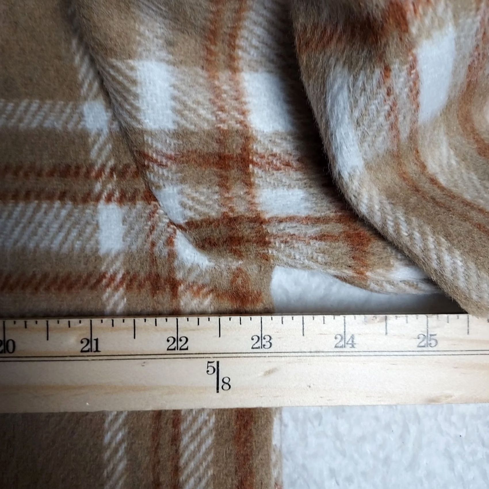 Vintage Love Tree Plaid Shacket Womens Large Tan Brown Button Front Jacket Size L / US 10 / IT 46 - 5 Thumbnail