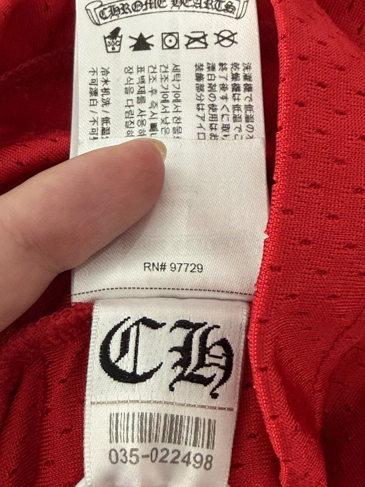 Chrome Hearts Chrome Hearts "TEAM" CNY Exclusive Mesh Longsleeve Sz.L Size US L / EU 52-54 / 3 - 11 Thumbnail