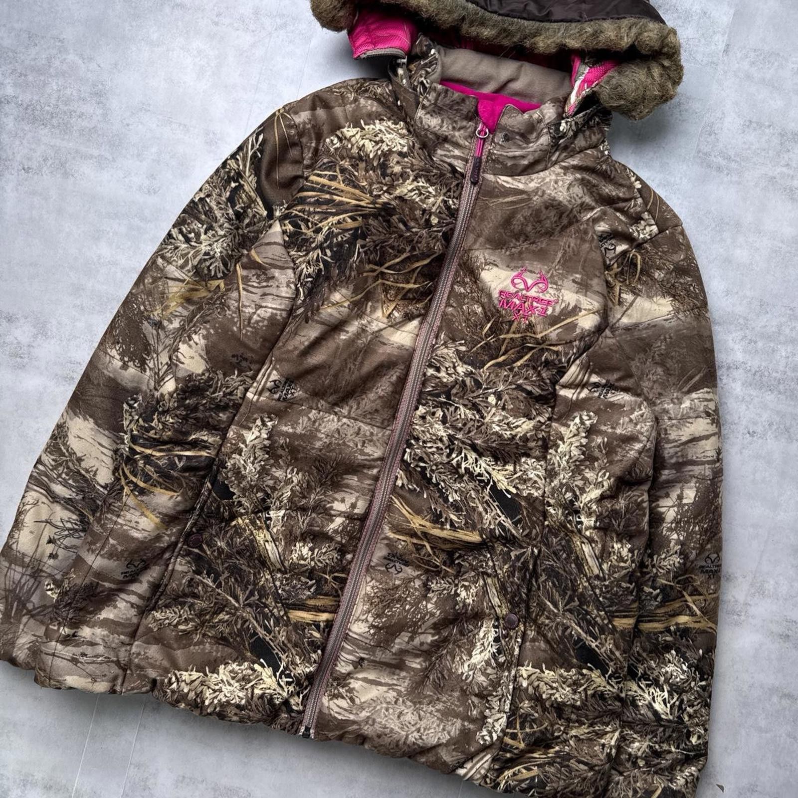Realtree Y2K Realtree Hooded Polar Camo Jacket Size XL / US 12-14 / IT 48-50 - 5 Thumbnail