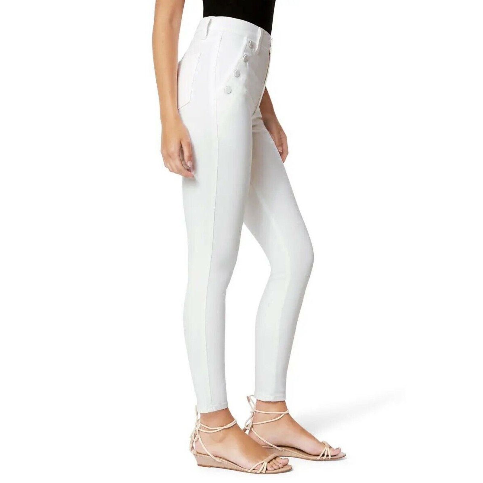 JOE'S Women White High Waist Ankle Skinny Jeans Size 25