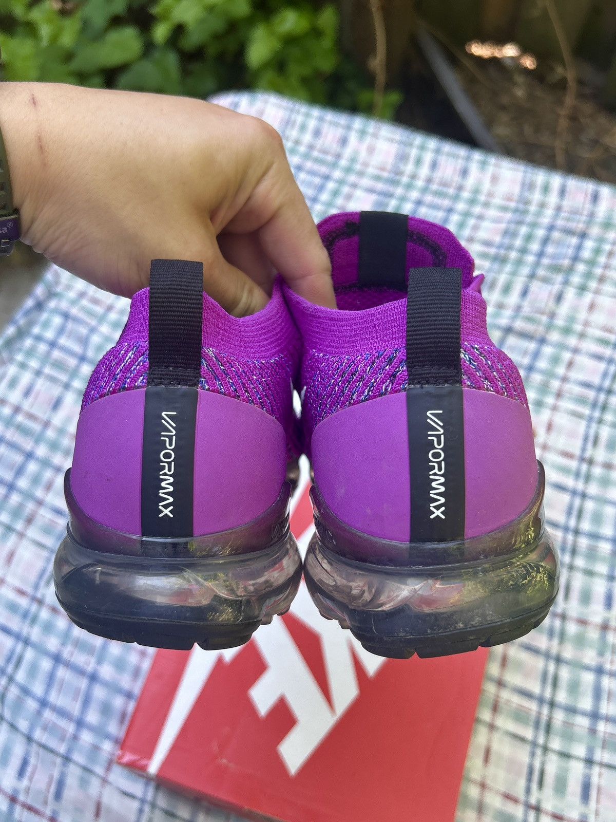 Nike Nike Air VaporMax Flyknit 3 Vivid Purple Size US 9.5 / EU 42-43 - 3 Thumbnail