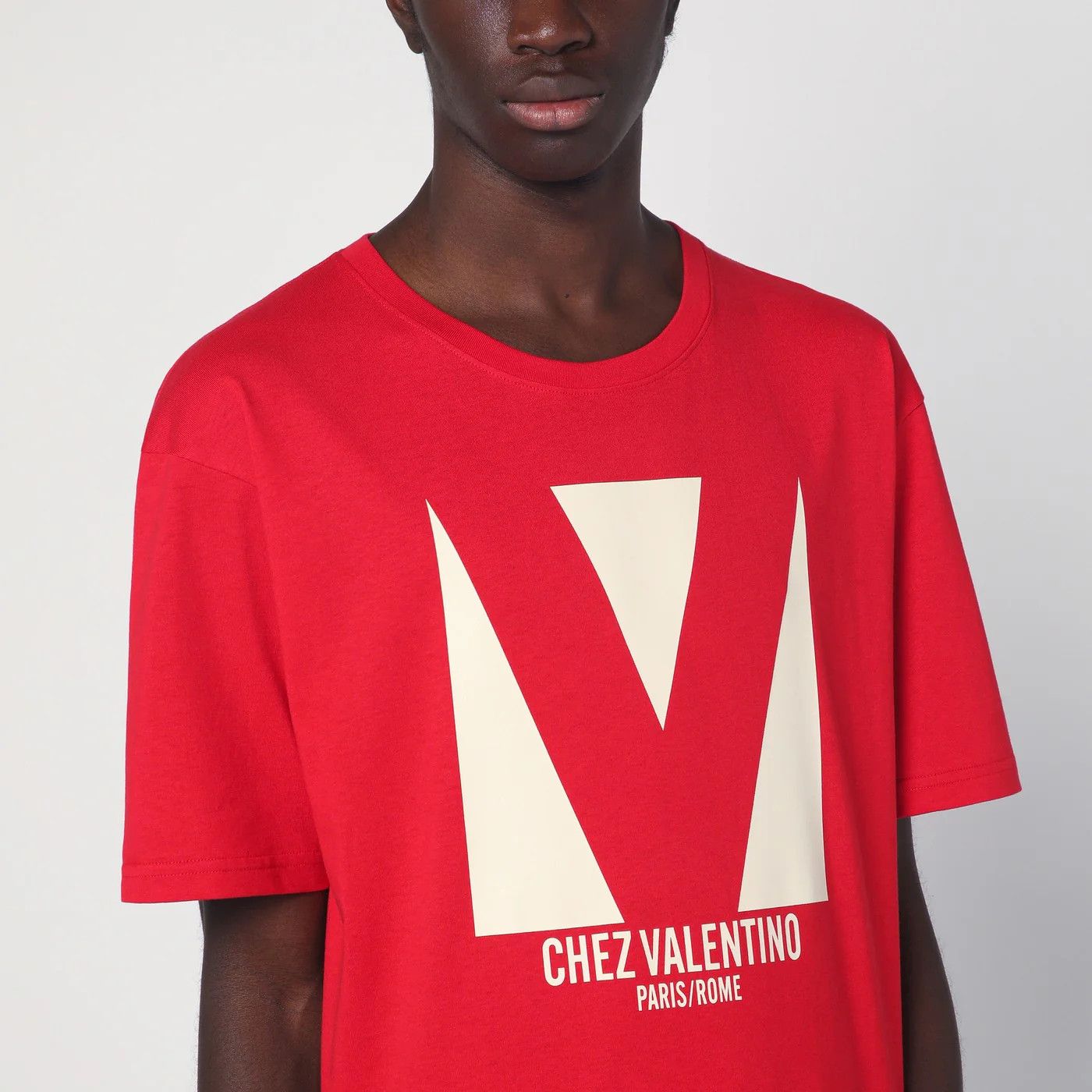 Valentino o1d2blof0326 Chez Valentino Print T-Shirt in Red Size US S / EU 44-46 / 1 - 2 Thumbnail
