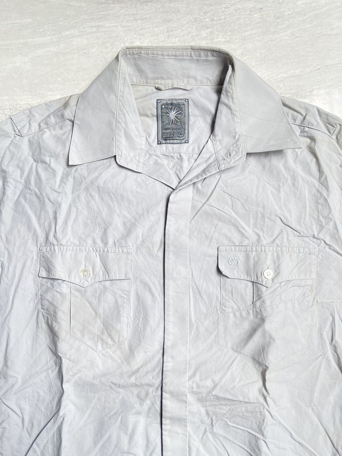 Maison MIHARA YASUHIRO MIHARAYA SUHIRO Grey Shirt Size US S / EU 44-46 / 1 - 3 Thumbnail