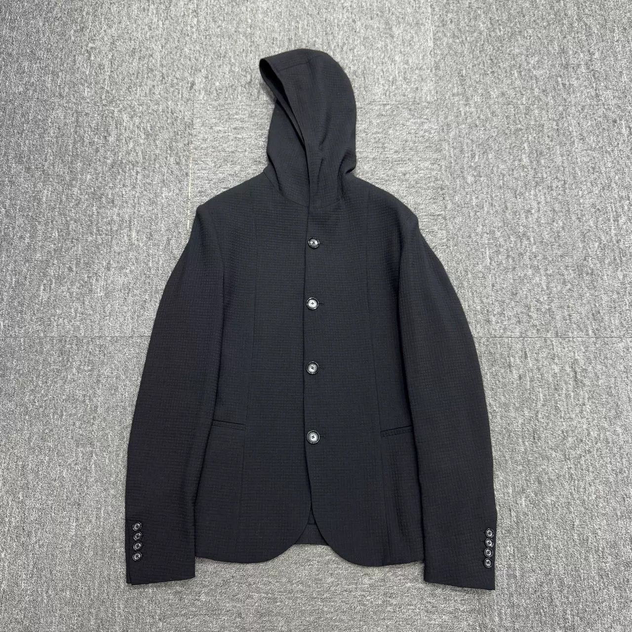 Emporio Armani EMPORIO ARMANI Hooded Blazer Jacket Size US S / EU 44-46 / 1 - 1 Thumbnail