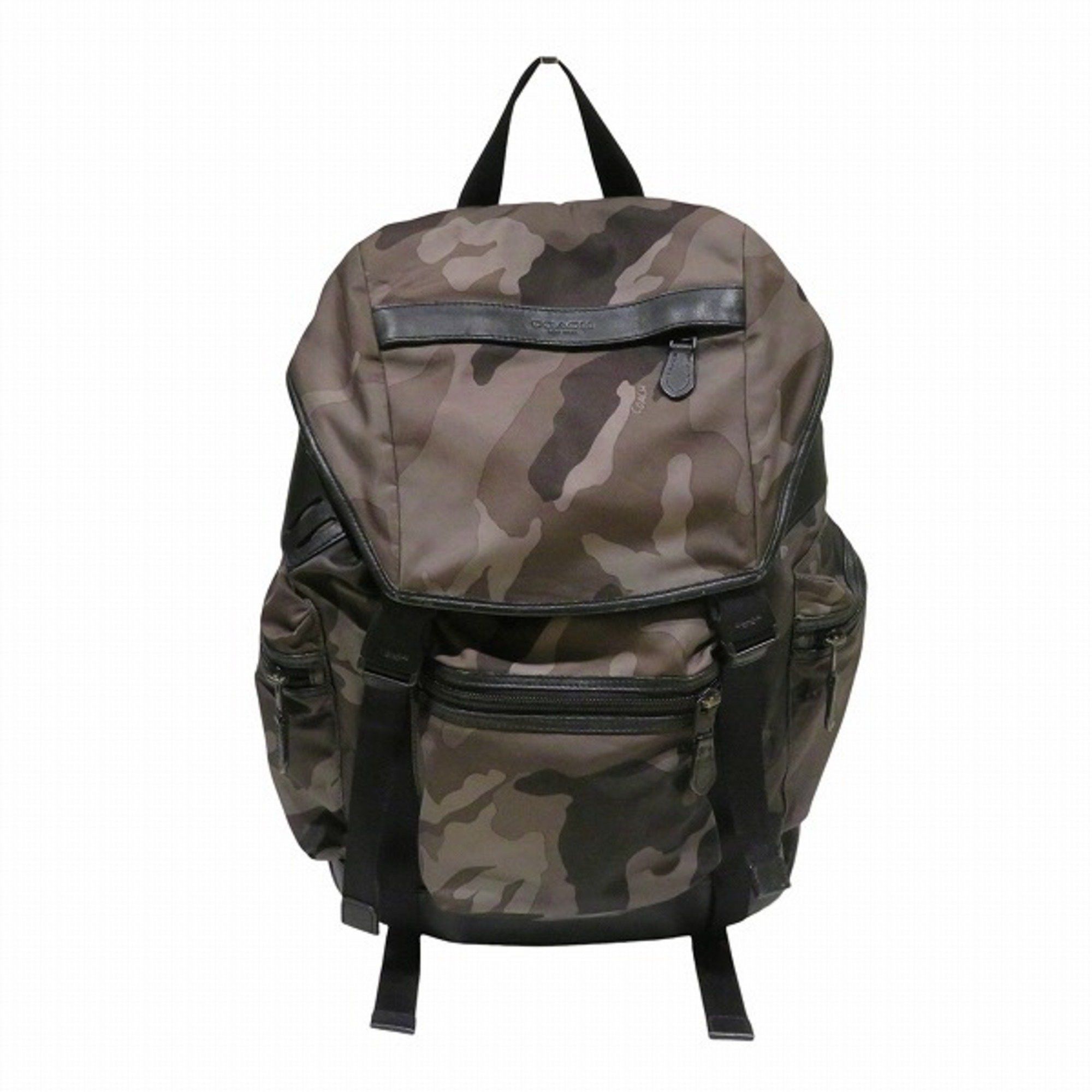 Coach Coach F54783 Camouflage Nylon Leather Bag Backpack Men's Size ONE SIZE - 1 Thumbnail