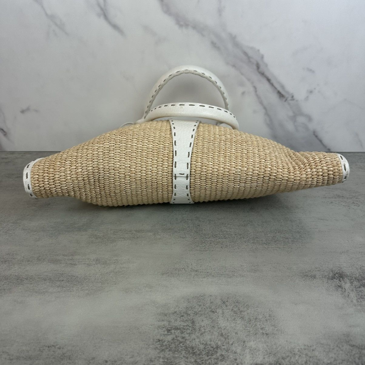 Fendi Fendi Small Raffia Selleria Trapezio Hobo Bag Size ONE SIZE - 13 Thumbnail