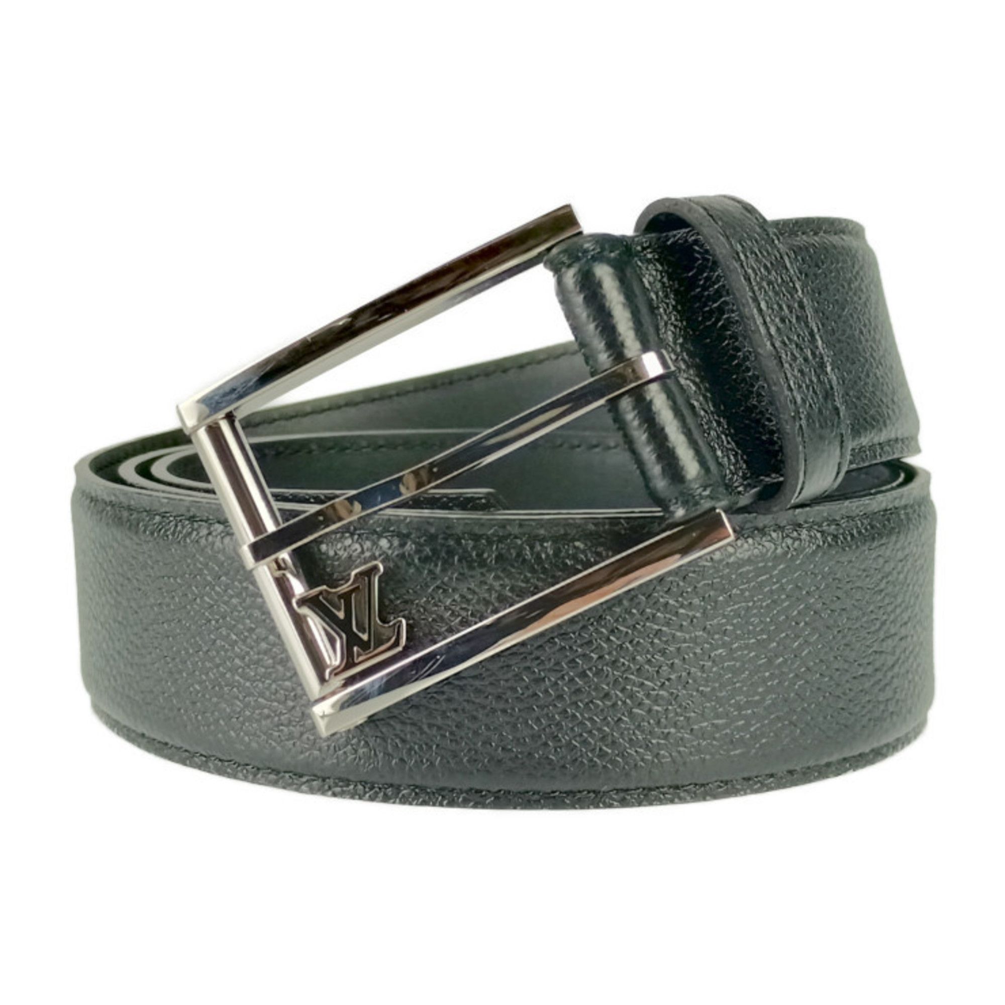 Louis Vuitton Saint Germain Leather 100 40 Black Silver Louis Vuitton Saint-Germain Belt, Black Leather, Men main image 3