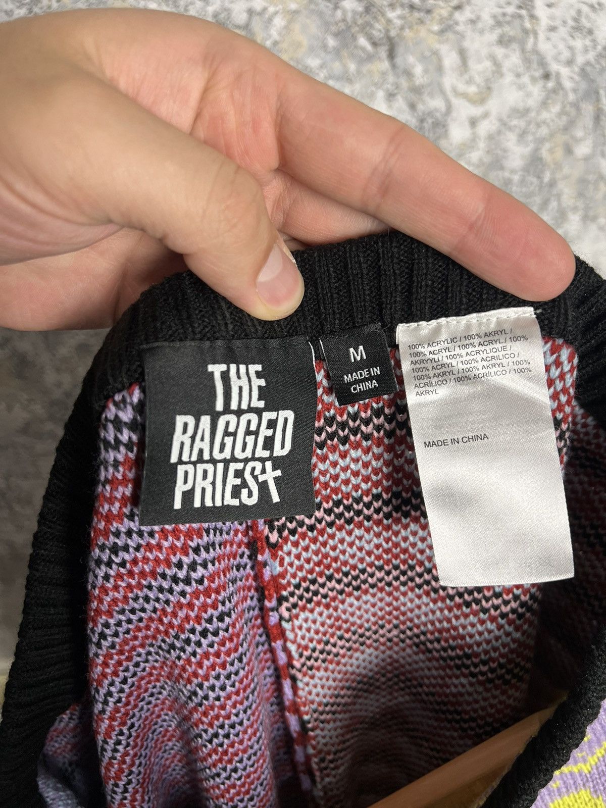 Designer × The Ragged Priest The Ragged Priest Mix Knit Multicolor Flare Trousers Pants Size 25" / US 0 / IT 36 - 6 Thumbnail