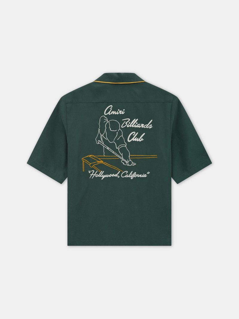 Amiri o1s1wg110326 Billiards Club Camp Collar Shirt in Green Size US M / EU 48-50 / 2 - 3 Thumbnail