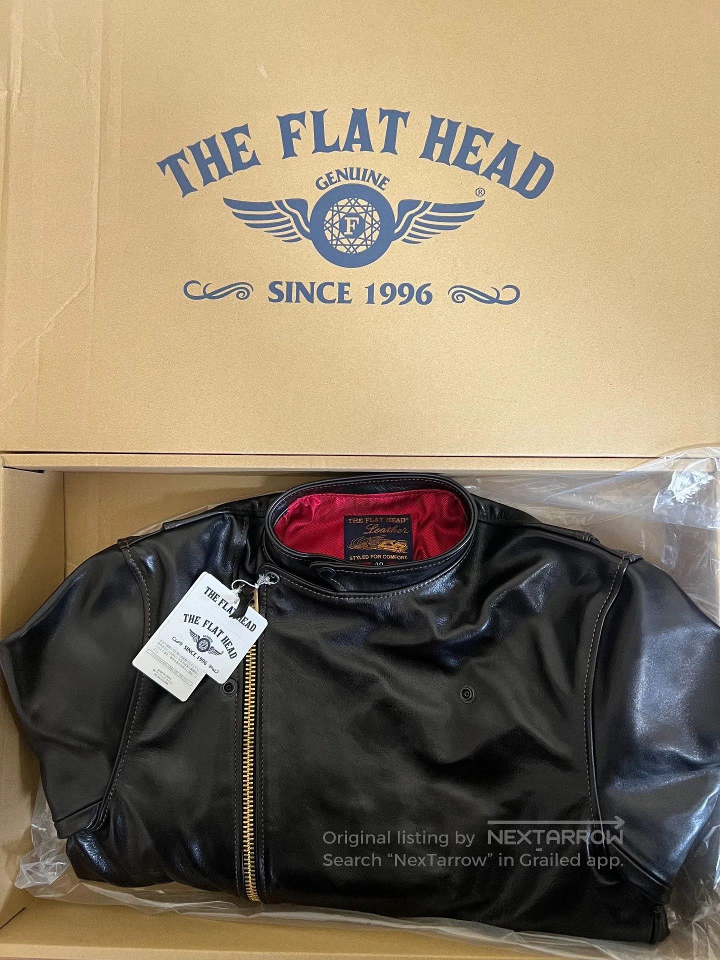 The Flat Head The Flat Head Stand Collar Horsehide Jacket. Size US XXS / EU 40 - 9 Thumbnail